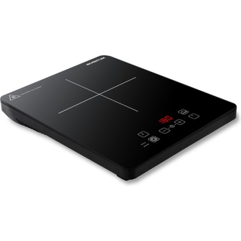 Inventum KI120T - Inductie kookplaat - 1 kookzone - 2000 watt - 10 standen - Pan 15 tot 20 cm - Timer - Kinderslot - Zwart