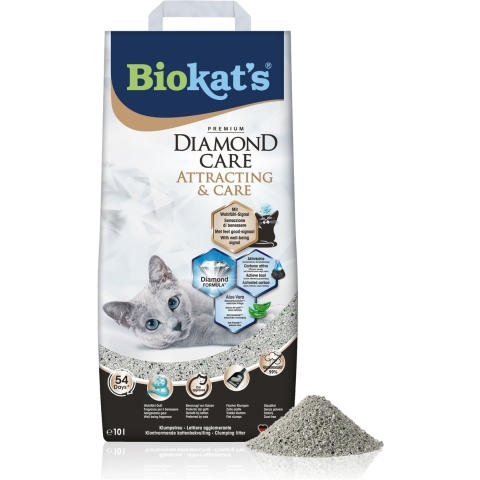 Biokat's Diamond Care Attracting & Care kattenbakvulling 3 x 10 liter