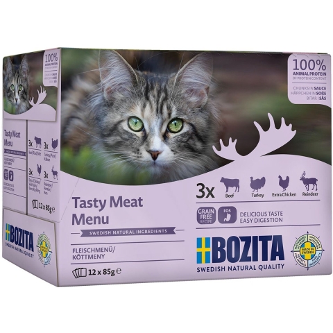 Bozita vlees multipack natvoer kat 24 x 85 g