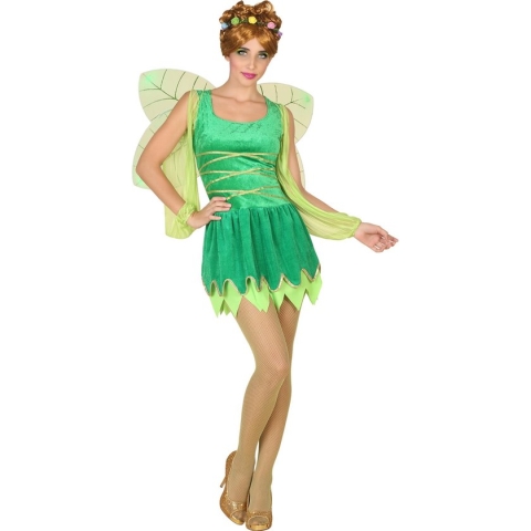 ATOSA - Sexy groen feeën kostuum voor vrouwen - M / L - Volwassenen kostuums