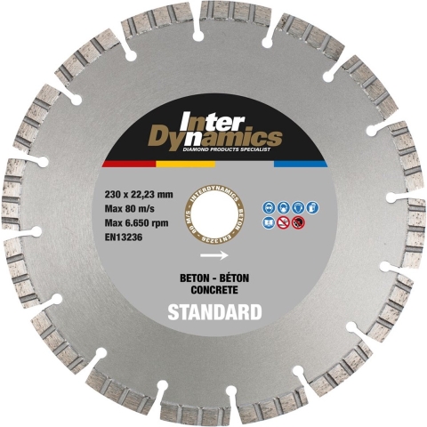 Inter Dynamics Diamantzaag Beton Standard | 125 x 22,23 mm - 310126