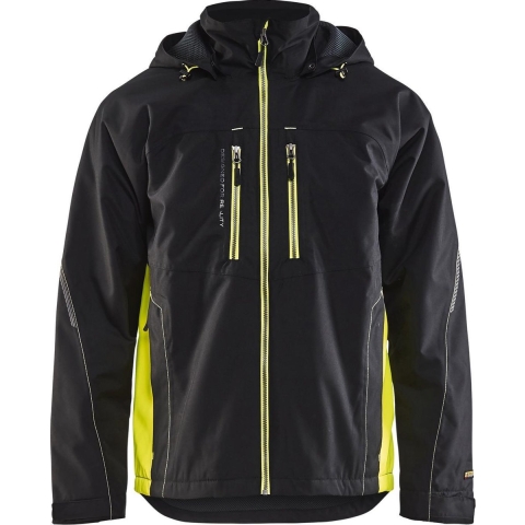 Blåkläder Lichtgewicht Winterjas 48901977 | Zwart/High Vis Geel | Maat 3XL - 7330509449042