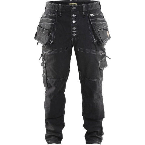 Blåkläder Baggy Denim Stretch X1900 19991141 | Zwart | Maat C62 - 7330509514009