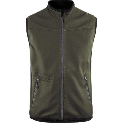 Blåkläder Softshell bodywarmer 38502516 | Groen/Zwart | Maat XXL - 7330509537558