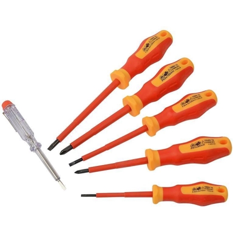 Brüder Mannesmann VDE Schroevendraaierset 6 dlg (Hobby) - 11226