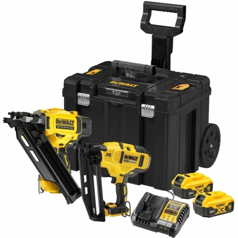 DeWALT DCK246P2T Accu Combiset Afwerktacker DCN660 en Constructietacker DCN930 18V 5.0Ah in Koffer