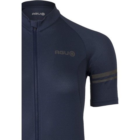 AGU Fietsshirt Core Jersey SS Essential Women Deep Blue - Blauw - XS