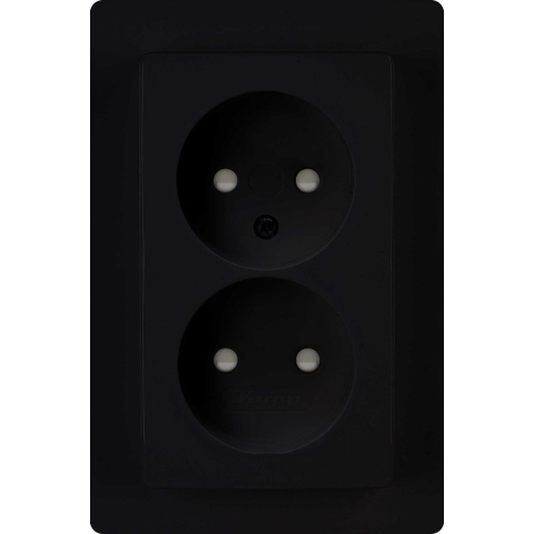 Kopp 944750081 Wandcontactdoos Inzetstuk Paris Zwart (mat) 1 stuk(s)