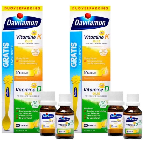 Gratis Verzending: 2x Davitamon Baby 1ste Vitamines 35 ml