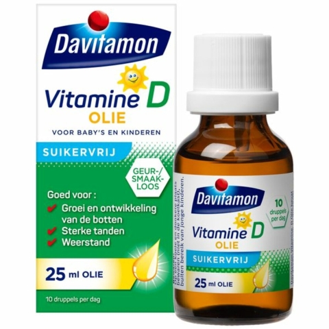 Gratis Verzending: 2x Davitamon Vitamine D Olie 25 ml