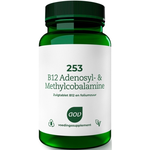 Gratis Verzending: 2x AOV 253 B12 Adenosyl-&Methylcobalamine 60 zuigtabletten