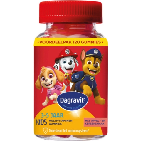 Gratis Verzending: 4x Dagravit Multivitamine Gummie Paw Patrol 120 gummies