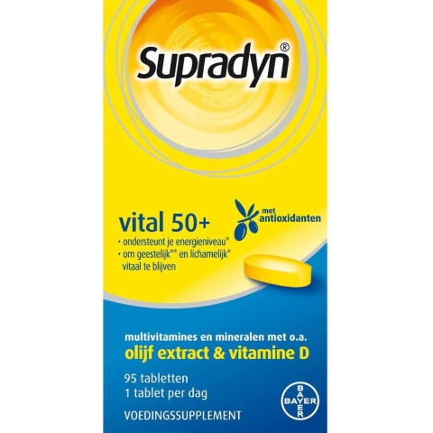 Gratis Verzending: 3x Supradyn Vital 50+ 95 tabletten