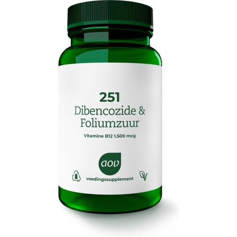 Gratis Verzending: 2x AOV 251 Dibencozide&Foliumzuur (1.500 mcg) 60 zuigtabletten