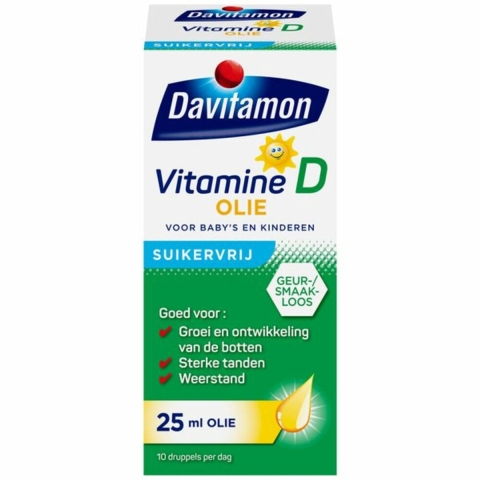 Gratis Verzending: 3x Davitamon Vitamine D Olie 25 ml