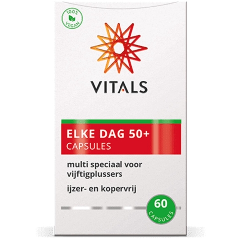 Gratis Verzending: 2x Vitals Elke Dag 50+ 60 capsules
