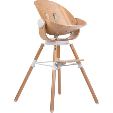 Childhome CHEVONBNA kinderstoelaccessoire Kinderstoel zitset Wit, Hout