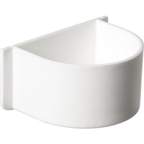 Papegaaien Voerbak - Wit - 24 x 24 x 5 cm