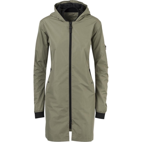AGU Long Bomber Regenjas Urban Outdoor Dames - Groen - L - Waterdicht