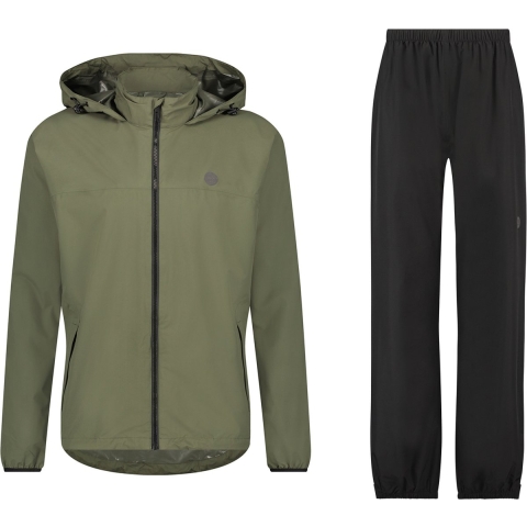 AGU GO Regenpak Essential - Groen - S - Waterdicht