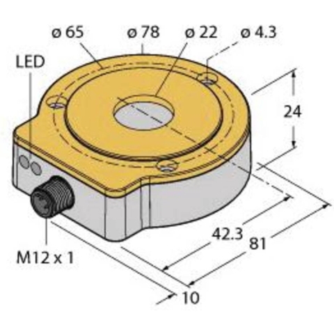 Turck RI360P0-QR24M0- 1024X2-H1181 Roterende encoder Incrementeel 1 stuk(s)