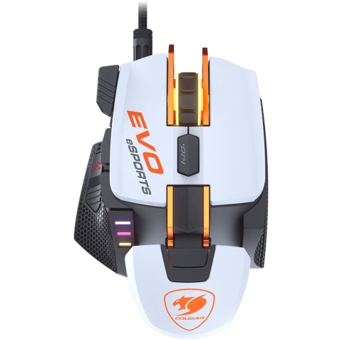 Cougar CGR-WOMW-700M EVO Gaming-muis Kabelgebonden Optisch Wit 1600 dpi