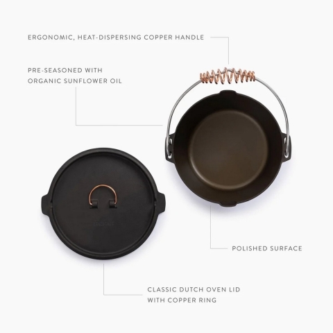 Barebones Dutch Oven Gepolijst 3,8 L
