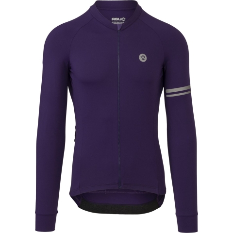 AGU Solid Fietsshirt Lange Mouwen Performance Heren - Paars - XXXL