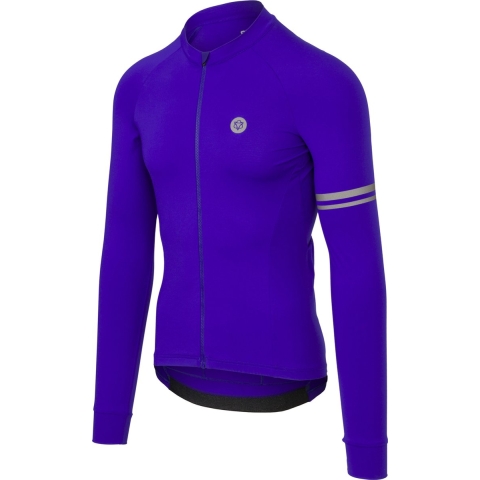 AGU Solid Fietsshirt Lange Mouwen Performance Heren - Violet - XXL