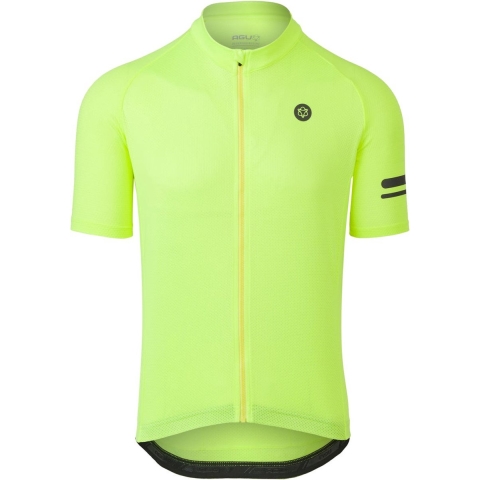 AGU Fietsshirt Core Jersey SS Essential Men Hivis Neon Yellow - Geel - XL