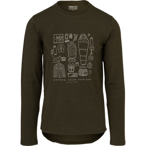 AGU Performance Long Sleeve T-shirt Venture - Groen - XL