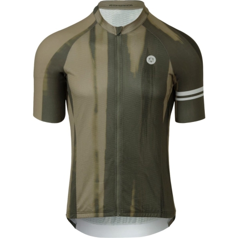 AGU Vertical Paint Fietsshirt Performance Heren - Groen - M