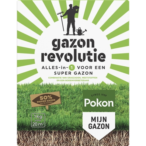 3x Pokon Gazon Revolutie 1 kg