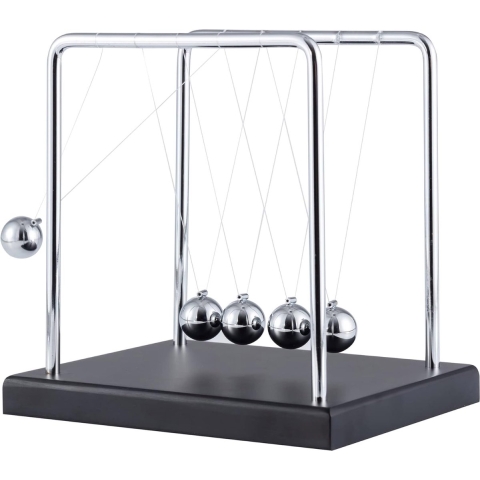 Newton cradle XL - Hoogwaardige Newton Pendel - Pendulum - Ballen - Kantoor - Decoratie - Natuurkunde - Accessoires - Bureau