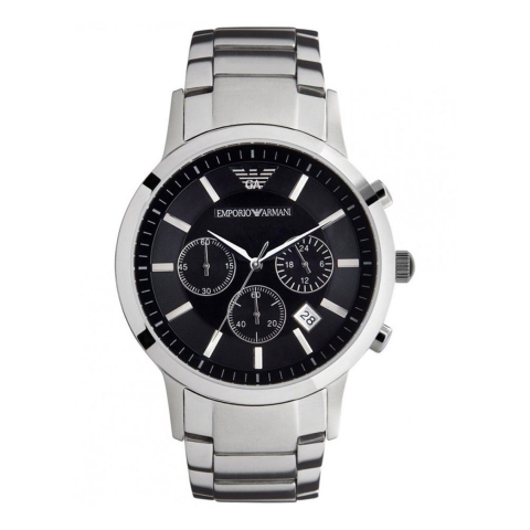 Emporio Armani AR2434 Herenhorloge 43 mm - Zilverkleurig