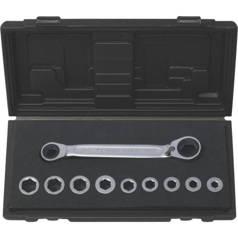 KS Tools 503.4645 503.4645 Dubbele ringsleutel Sleutelbreedte (metrisch) 8 - 17 mm