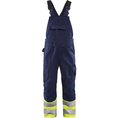 Blåkläder High-Vis bretelbroek 26621800 | Marine/High-Vis Geel | Maat 50 - 7330509727263