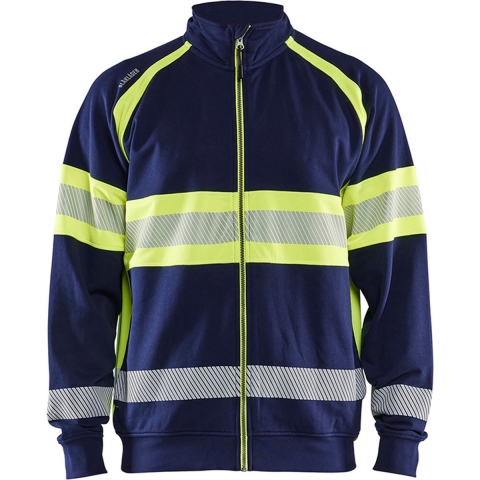 Blåkläder High-Vis sweater 35511158 | Marine/High-Vis Geel | Maat 4XL - 7330509838594