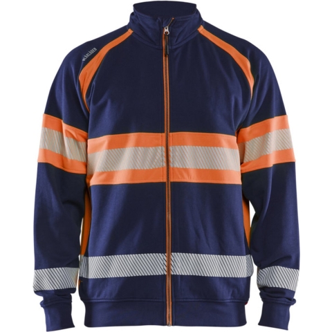 Blåkläder High-Vis sweater 35511158 | Marineblauw/Oranje | Maat XL - 7330509838716