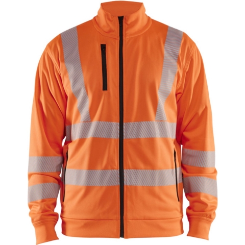 Blåkläder High-Vis Sweatshirt met rits 35632538 | High-Vis Oranje | Maat XL - 7330509832295