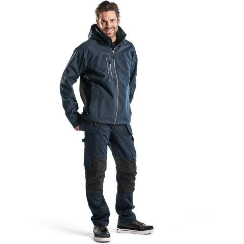 Blåkläder Service werkbroek met stretch en spijkerzakken 14961330 | Donker marineblauw/Zwart | Maat 62 - 7330509548394