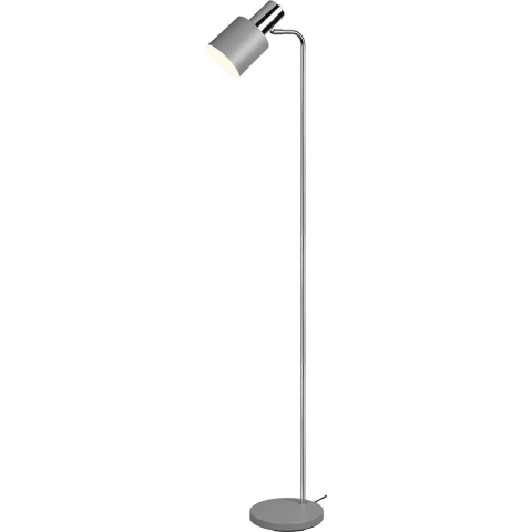 Reality - LED Vloerlamp - Vloerverlichting - E27 Fitting - Rond - Grijs - Aluminium
