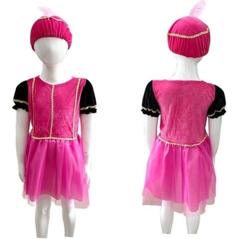 Verkleedset Pietenjurk Roze Paars 3-5 Jaar