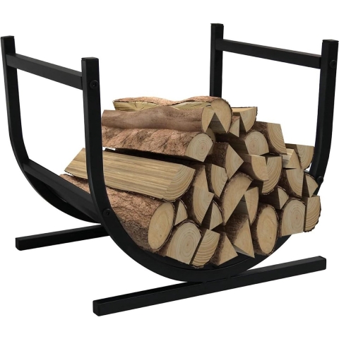 Froadp Haardhoutrek– Voor Binnen&Buiten– 44 x 37 x 40 cm – Zwart