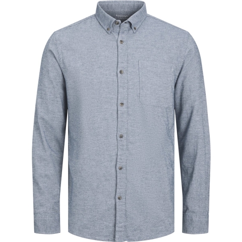 JACK&JONES JJECLASSIC MELANGE SHIRT LS SN Heren Overhemd - Maat XL