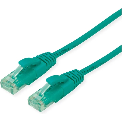 roline recycled material RJ45 (cross) Netwerkkabel Aansluitkabel CAT 6A U/UTP 10 m Groen