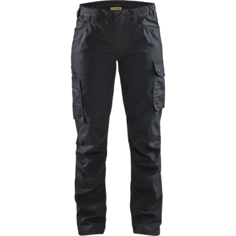 Blåkläder Dames Service werkbroek stretch 71401141 | Zwart/Zwart | Maat 38 - 7330509814123