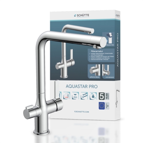 Schutte AQUASTAR PRO drinkwater keukenkraan met filtersysteem | Chroom - 99800