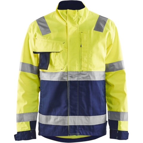 Blåkläder Jack High-Vis 40641811 | High-Vis Geel/Marineblauw | Maat XS - 7330509843437