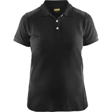 Blåkläder Dames poloshirt piqué 33901050 | Zwart/Donkergrijs | Maat XXL - 7330509646687
